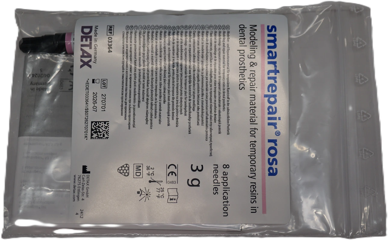 smartrepair® rosa Packung 3 g Dosierspritze, 8 Applikationsnadeln