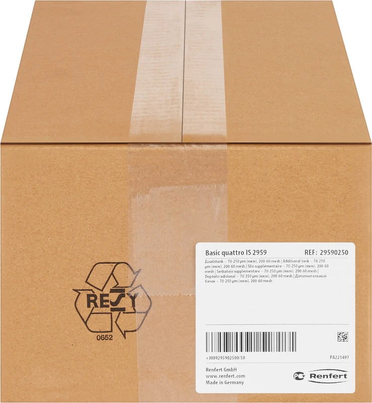 Zusatztank Stück 70-250 µm, für Basic Quattro IS Zusatztank Renfert