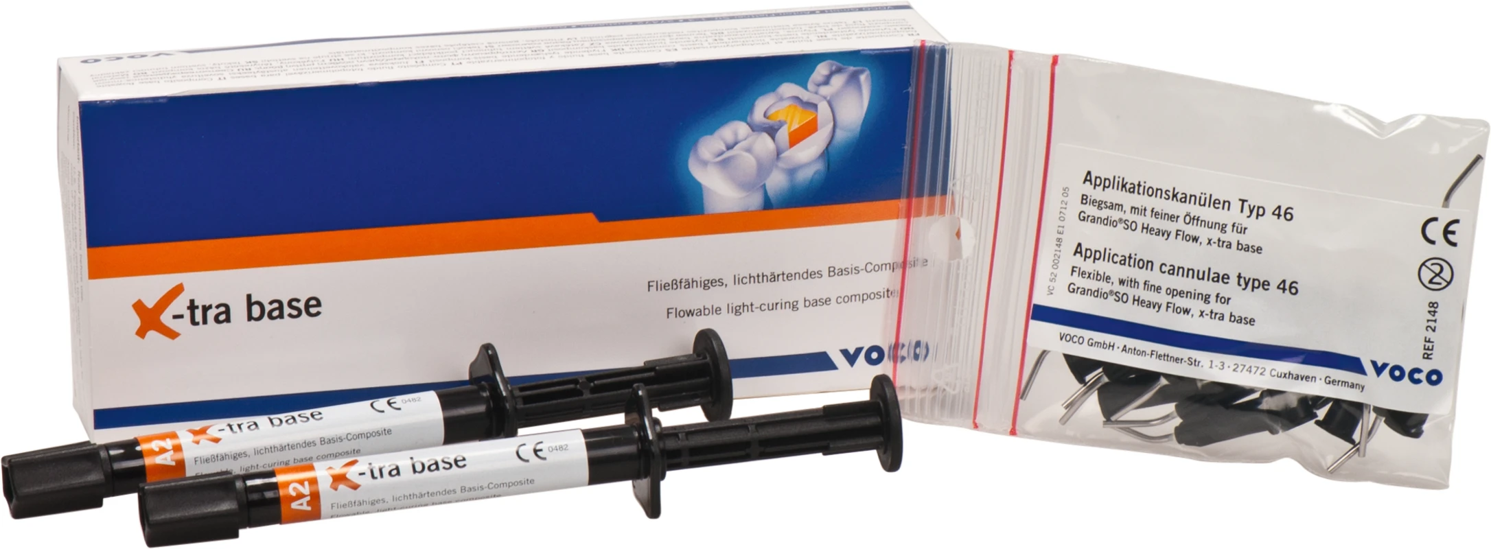 x-tra base Packung 2 x 2 g Spritze A2