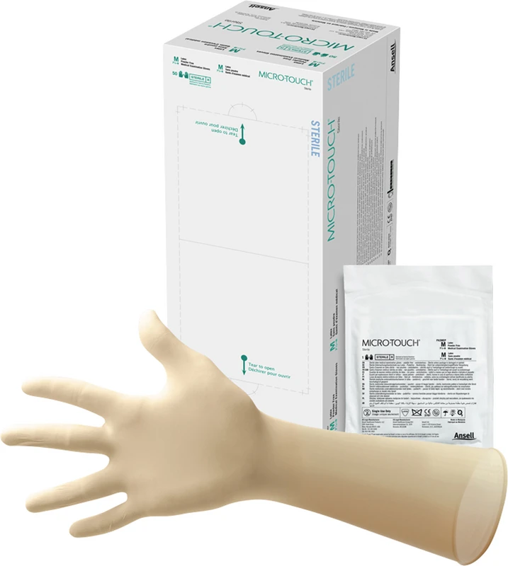 MICRO-TOUCH® STERILE Packung 50 Paar puderfrei, M