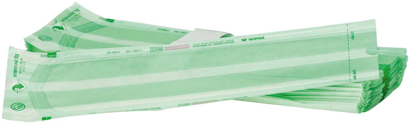 Beutel mit Seitenfalte Typ B Packung 10 x 50 Stück B 35-3P, 100 x 50 x 300 mm Beutel mit Seitenfalte Typ B Steriking