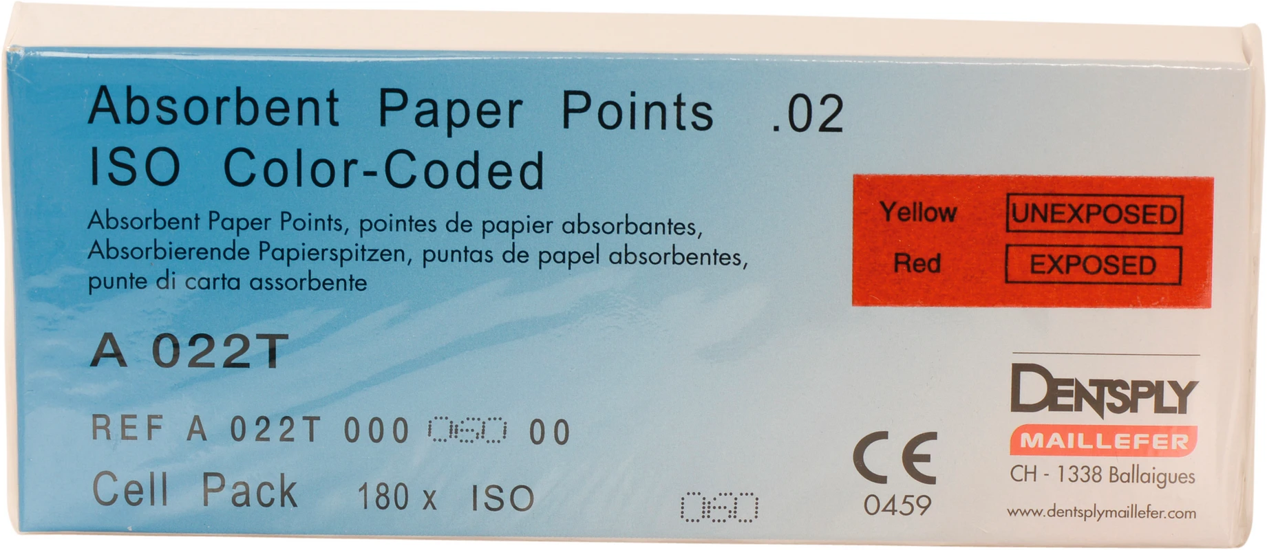 Papierspitzen steril Packung 180 Stück ISO 060