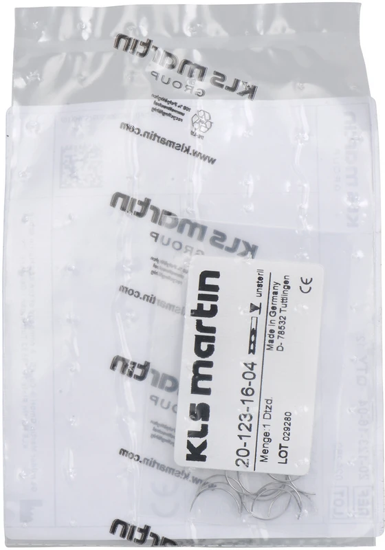 Chirurgische Nadeln Packung 12 Stück Figur 16, 1/2 Kreis, gebogen