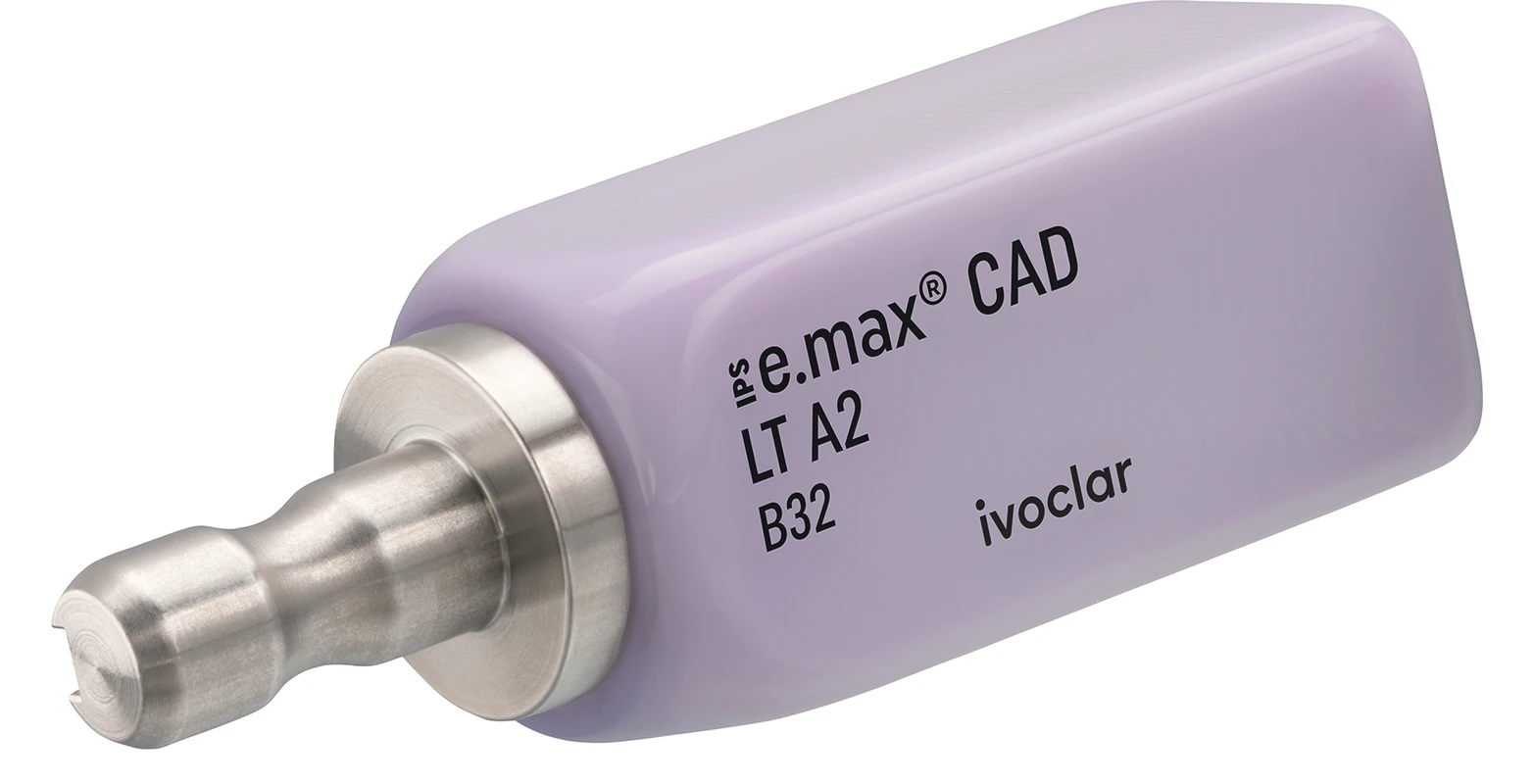 IPS e.max CAD Monolithic Solution for CEREC/inLab Packung 3 Stück A-D Gr. B32, A2 LT