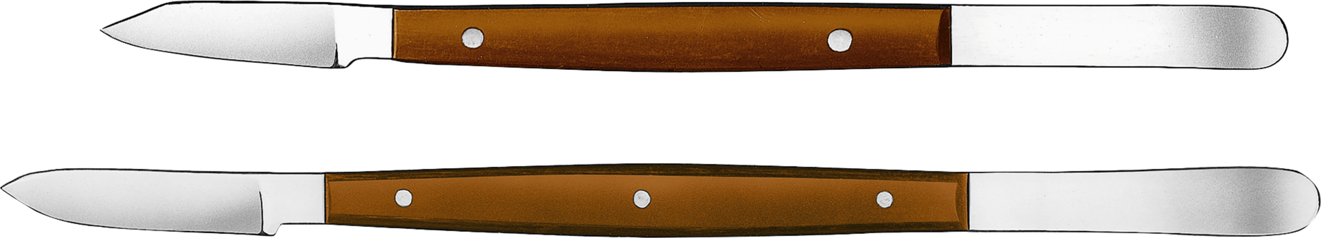 Wachsmesser nach Fahnenstock Stück 1435, 130 mm, schwarzer Griff