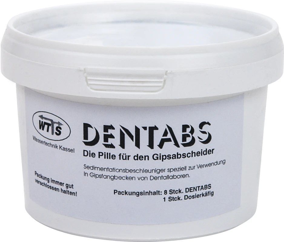 DENTABS Dose 8 x 20 g Tablette, 1 Einhängekorb
