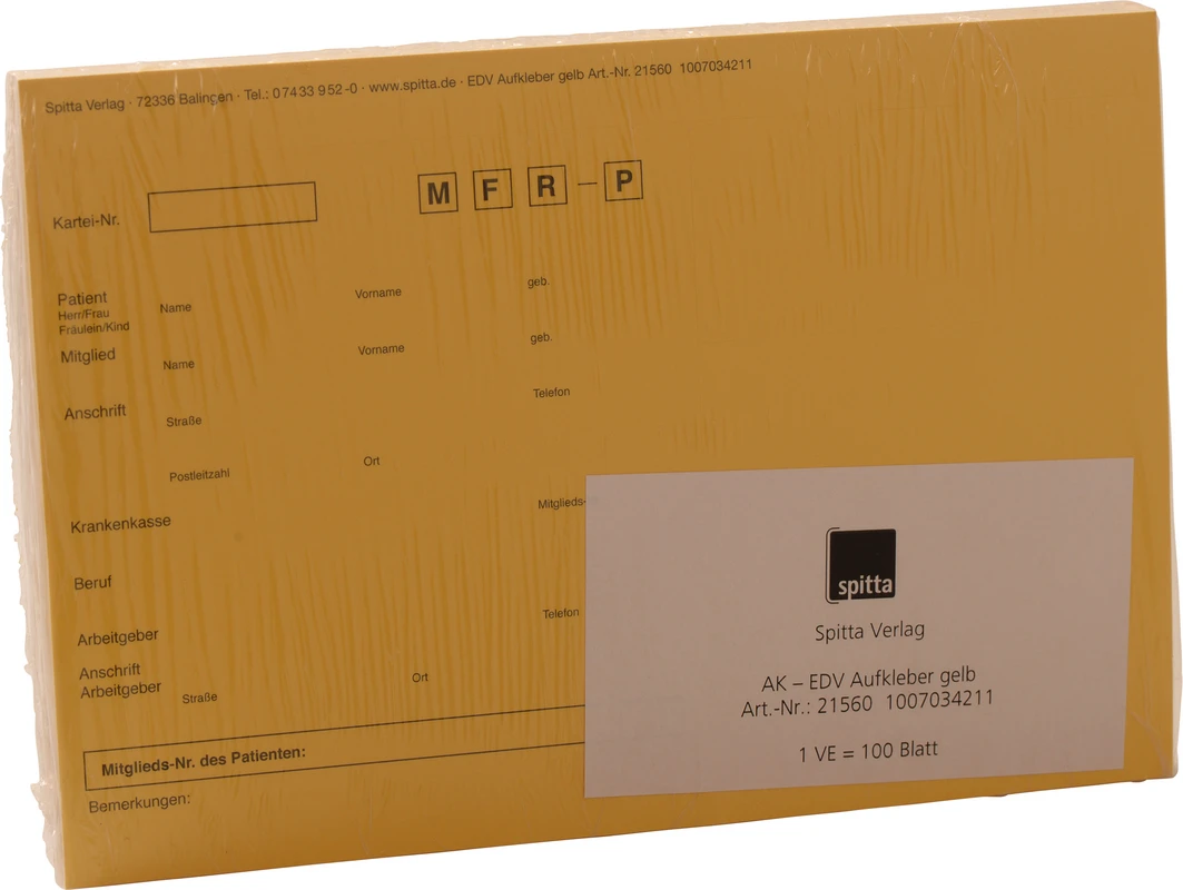 Adressaufkleber DIN A5 Spitta Verlag