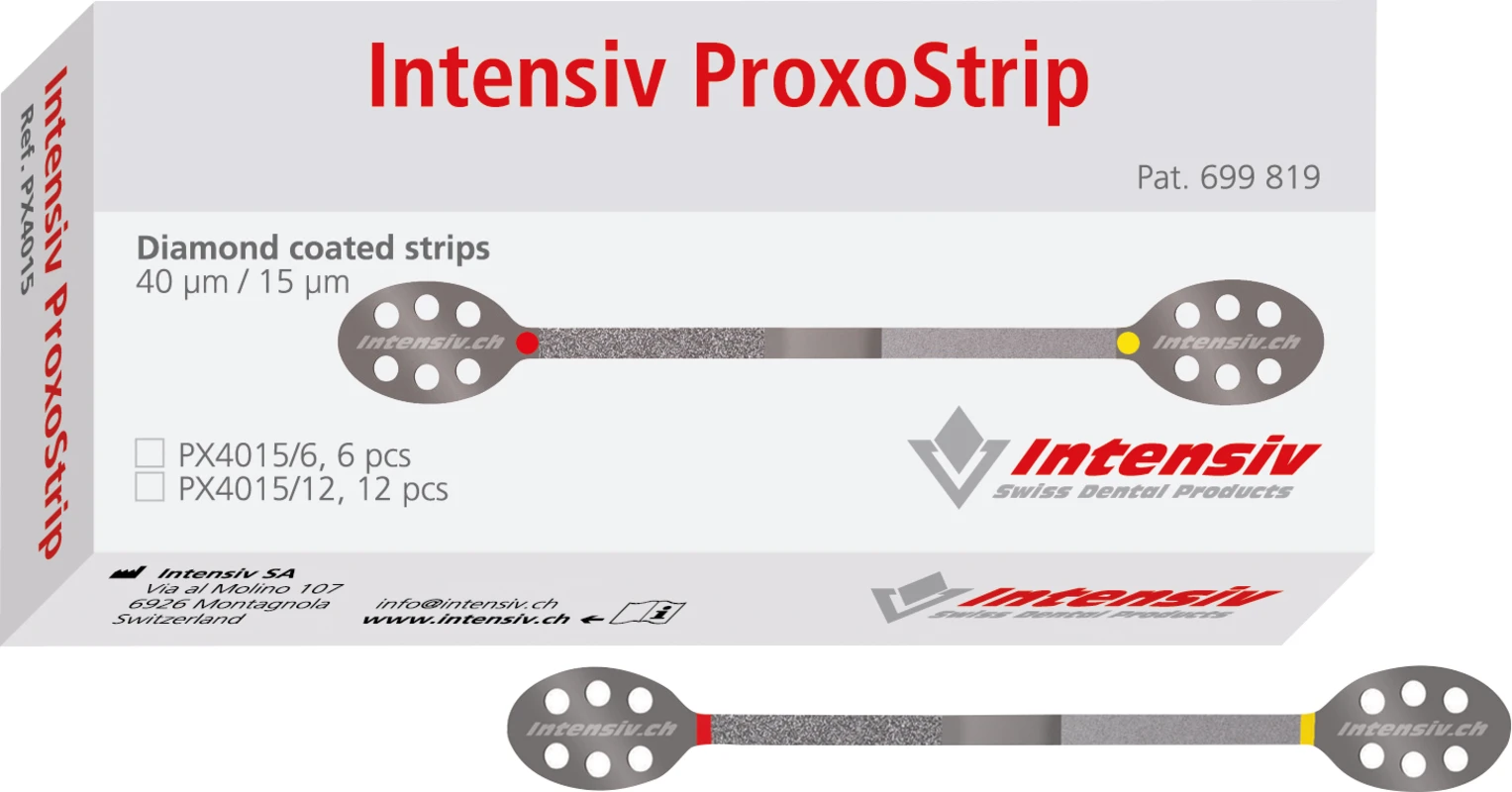 Intensiv Metall Diamantstreifen Packung 6 ProxoStrips 40 µm / 15 µm