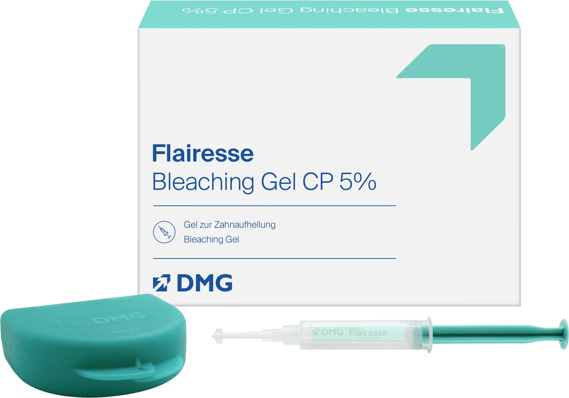 Flairesse Bleaching Gel  Starter Set 5 ml Spritze CP 5%, 1 Schienenbox