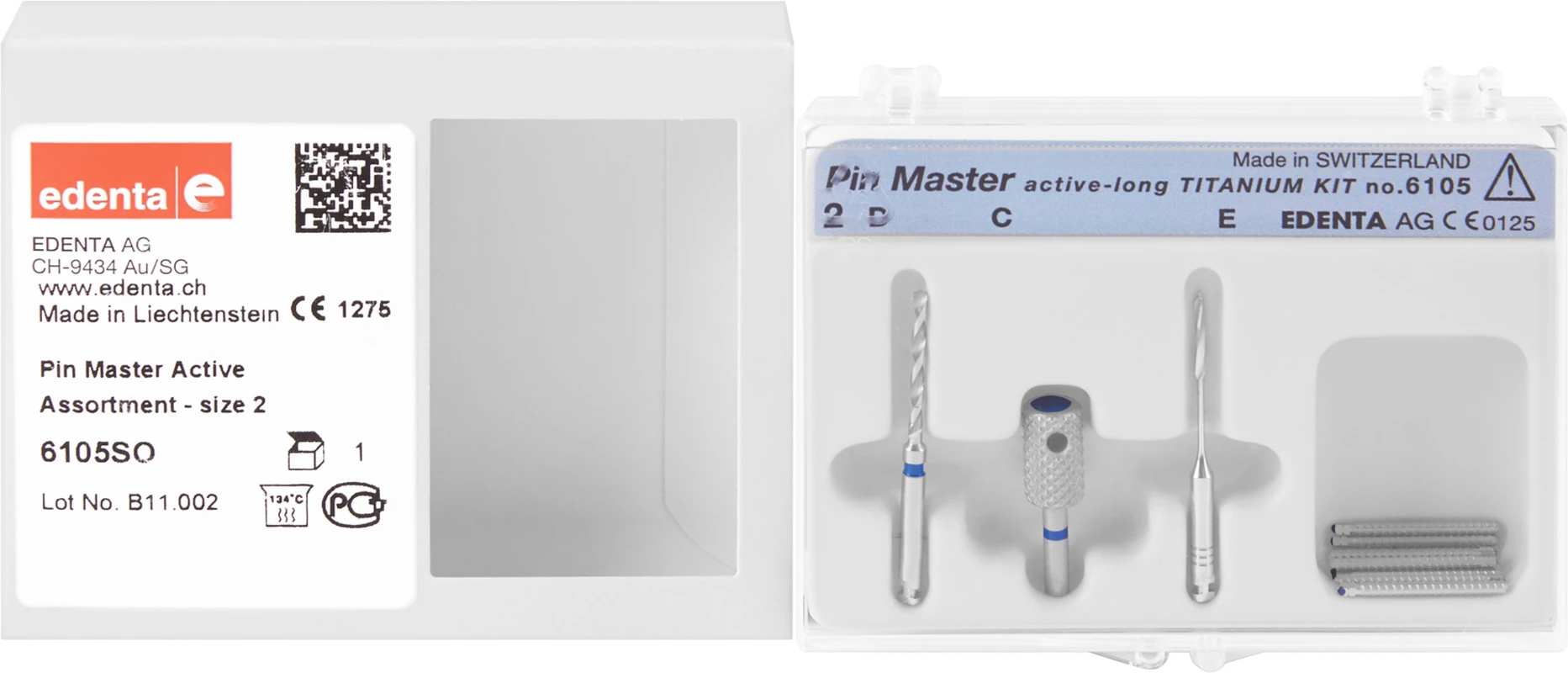 PIN Master, Aktiv Sortiment 10 Stück blau Ø 1,5 mm, L 16,5 mm