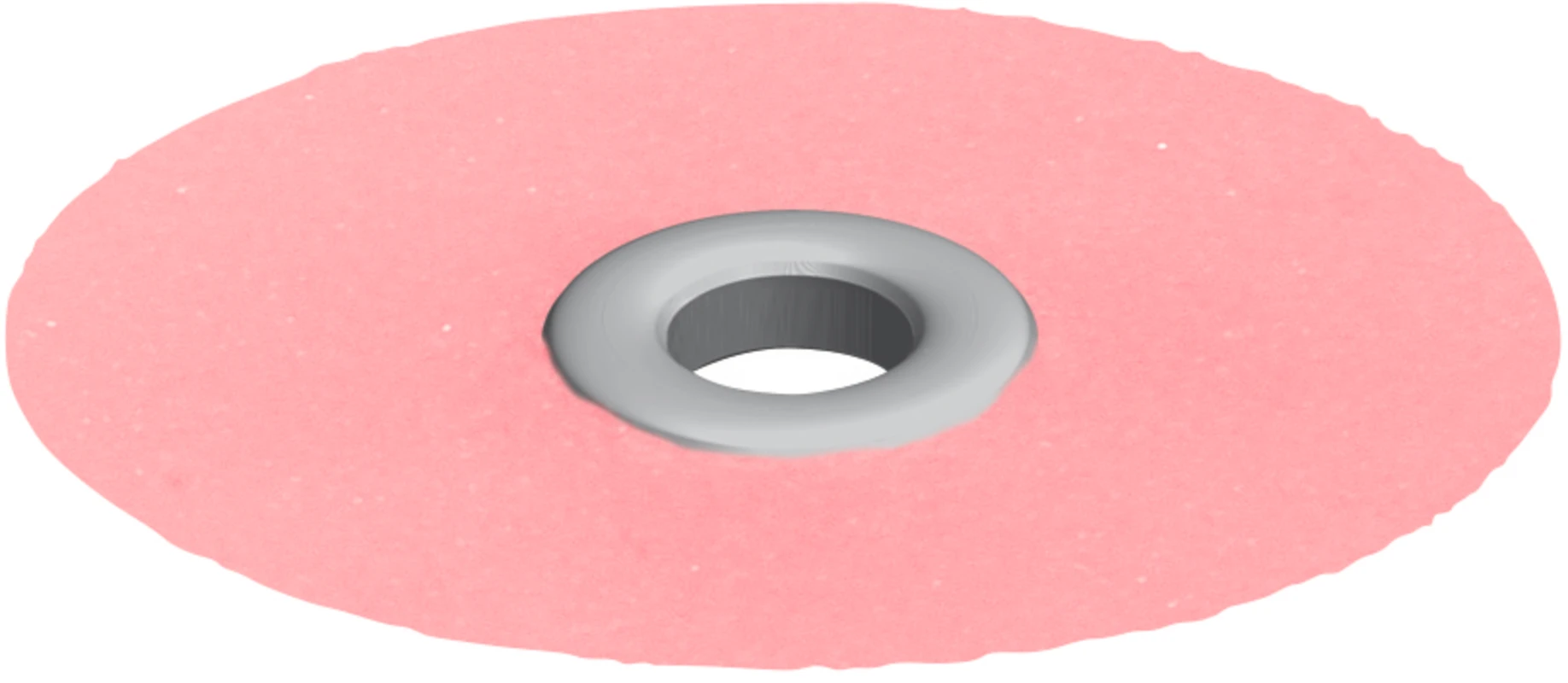 EVE FLEXI - D Packung 100 Stück rosa unmontiert, mittel, Figur Scheibe, 14 x 0,17 mm, 1 Mandrell