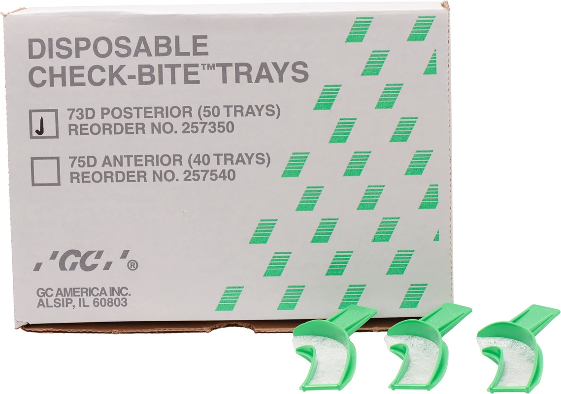 GC COE® Impression Tray Quetschbiß Packung 50 Stück hinterer Zahnbereich, Nr. 73D