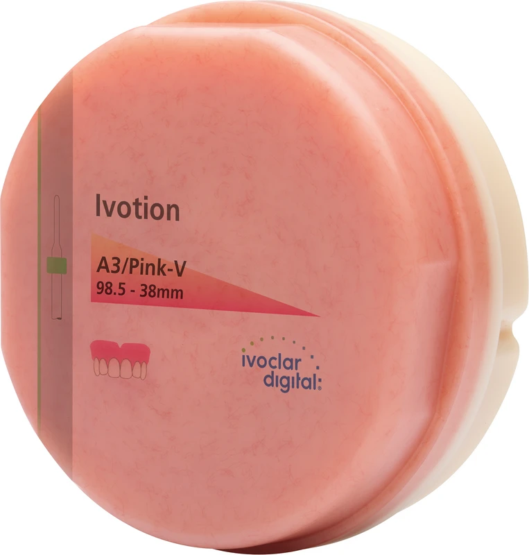 Ivotion Stück Ø 98,5 mm, H 38 mm, A3/Pink-V, OK