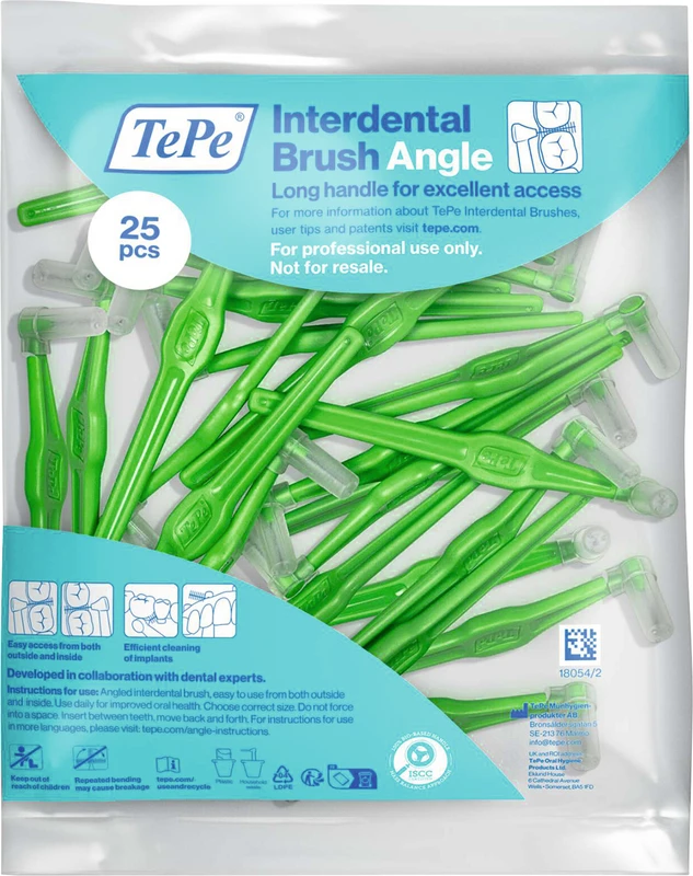 TePe® Interdentalbürsten Angle™ Packung 25 Stück grün, Ø 0,8 mm