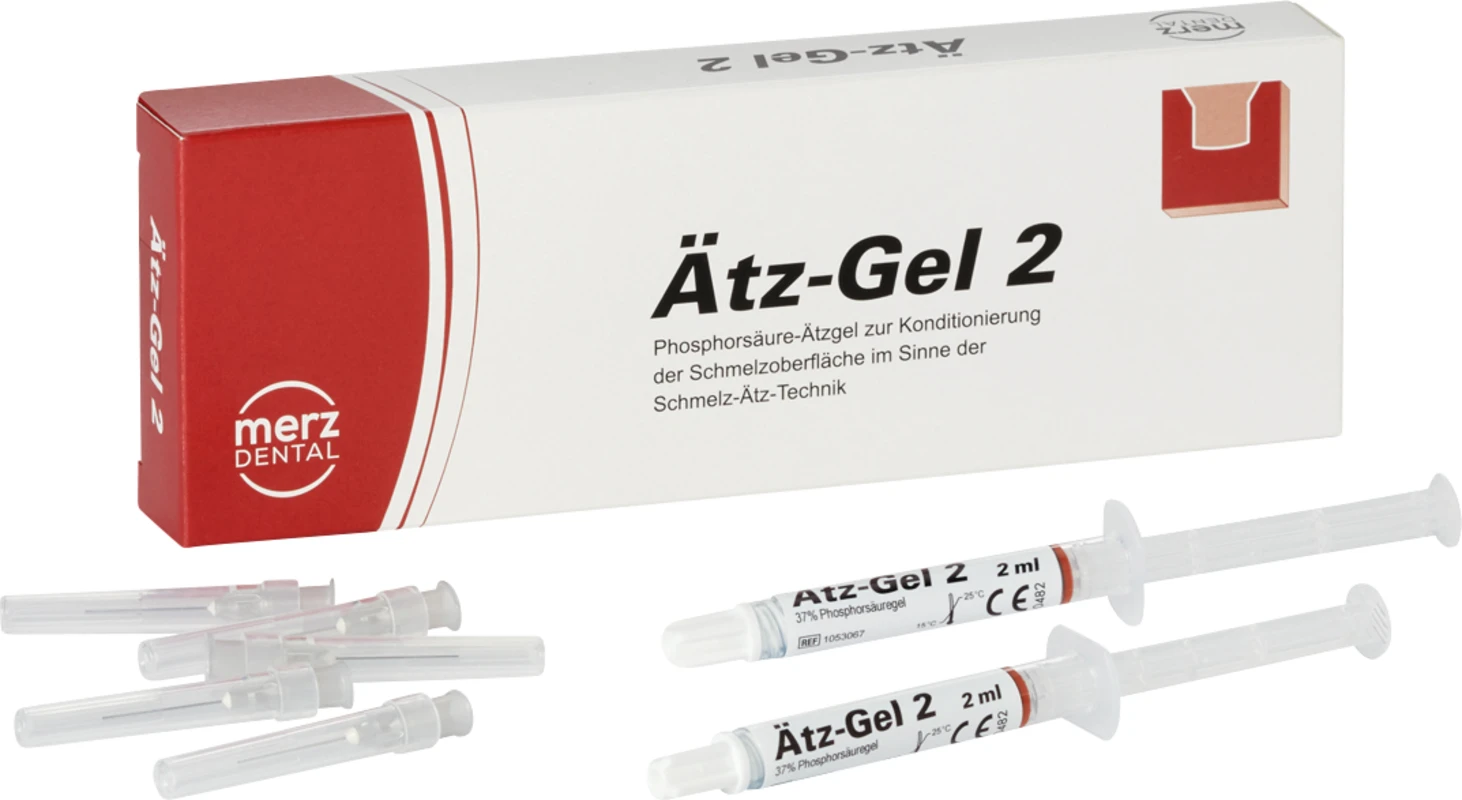 Ätz-Gel 2 Packung 2 x 2 ml Spritze, 6 Kanülen