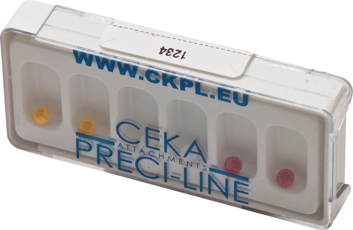 PRECI-CLIX-Matrize Packung 6 Stück (2 x rot, 2 x gelb, 2 x weiß), Ø 3,55 mm