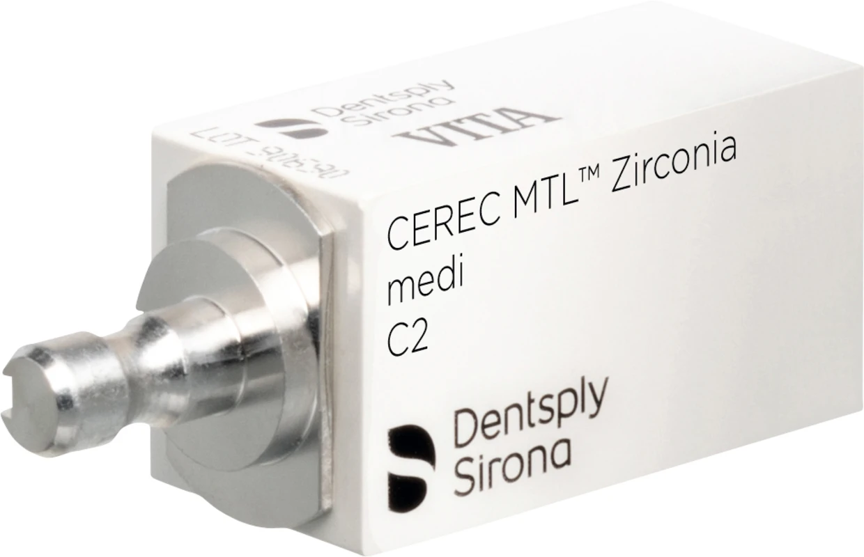 CEREC MTL™ Zirconia Packung 2 Stück medi C2