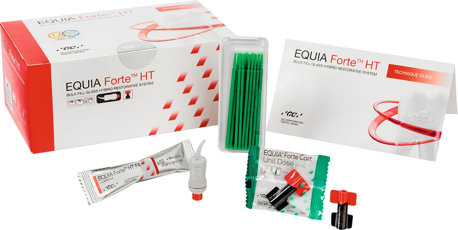 GC EQUIA Forte™ HT Packung 20 Kapseln B2, 20 x 0,1 ml FlipCap Coat