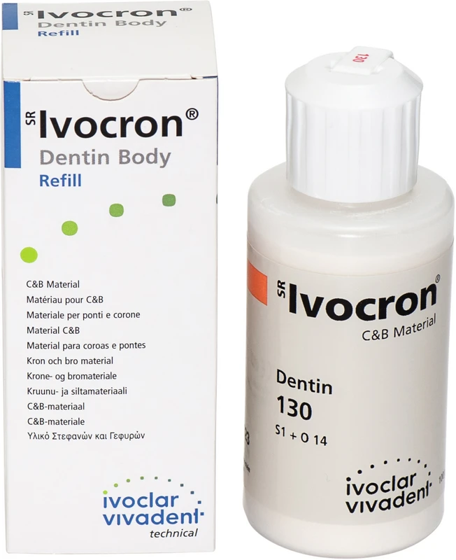 SR Ivocron® Flasche 100 g Pulver dentin 130/2A