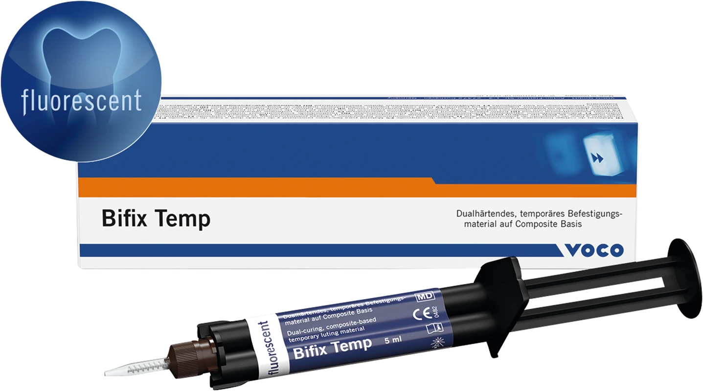 Bifix Temp Packung 5 ml QuickMix Spritze fluoreszierend