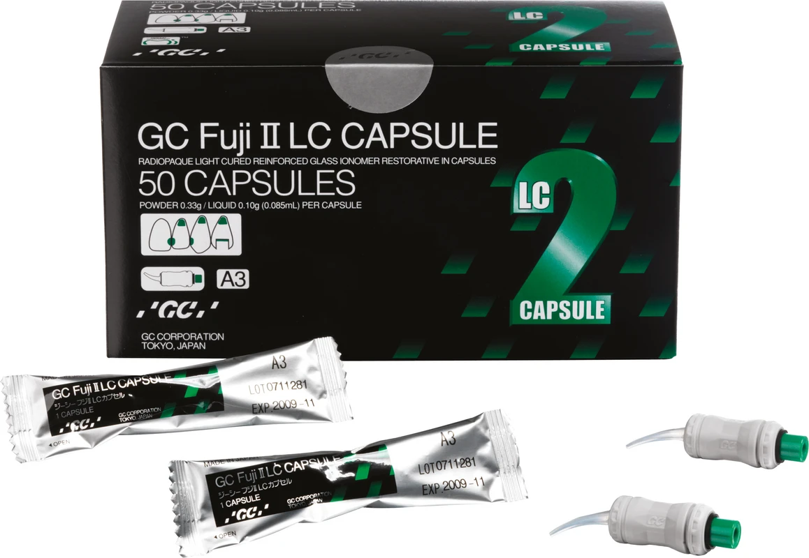 GC Fuji® II LC Capsule Improved Packung 50 Kapseln A3 GC Fuji® II LC Capsule Improved GC