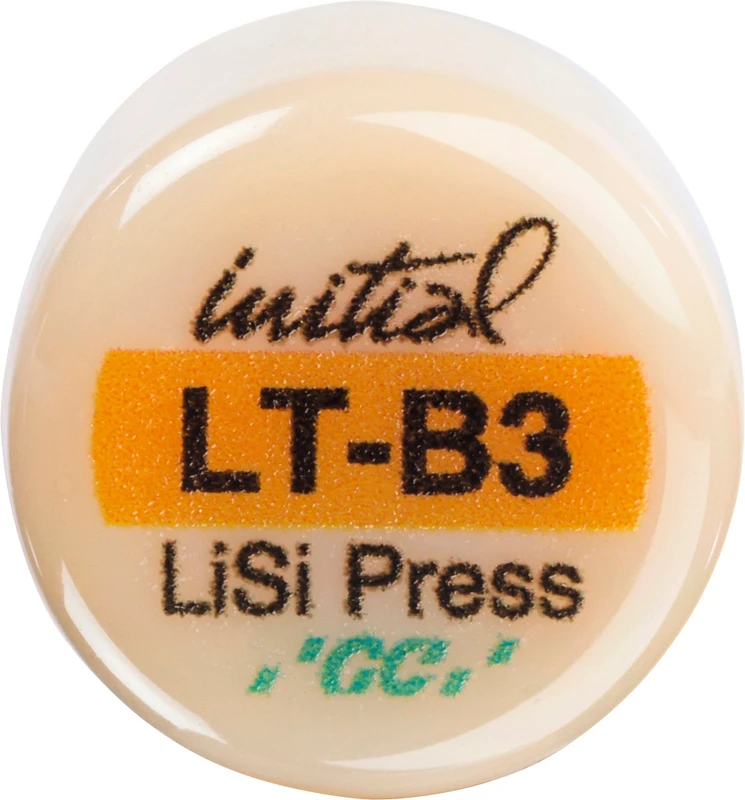 GC Initial™ LiSi Press Packung 5 x 3 g Rohling B3 LT
