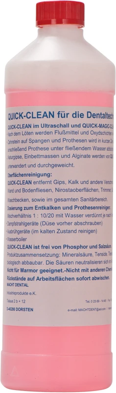Quick Clean Flasche 1 l Reinigungskonzentrat