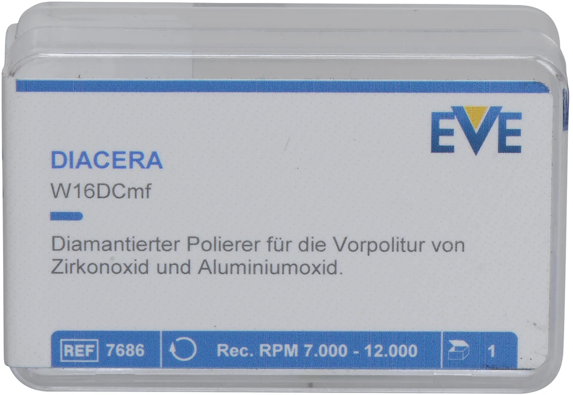 EVE DIACERA® Stück grün mittel, RA, Figur Spitze, 4 x 10 mm
