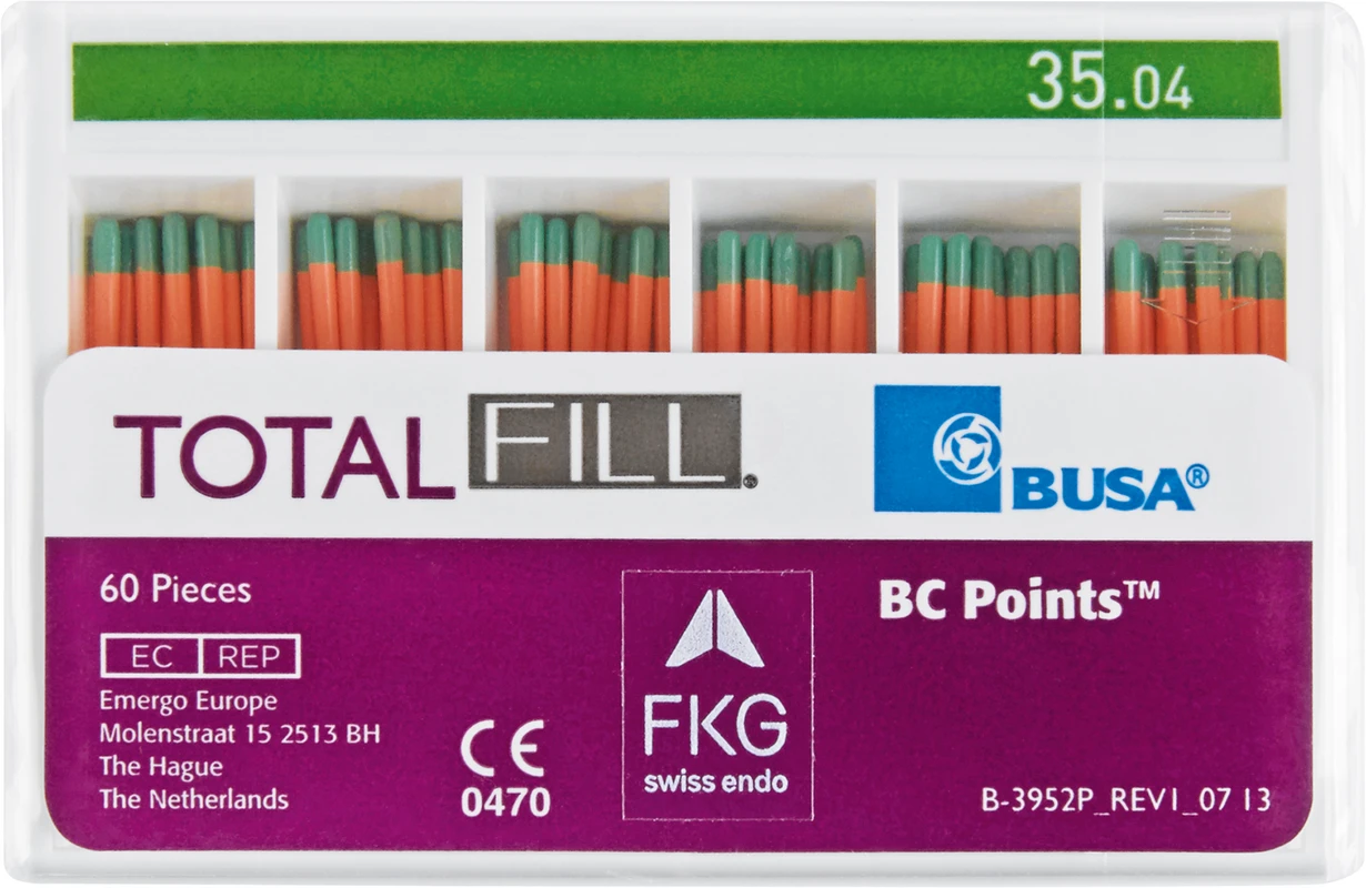 Total Fill BC Points Packung 100 Stück Taper.04 ISO 035 Total Fill BC Points American Dental