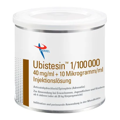 Ubistesin™  Dose 50 Stück Kappe gold, 1:100.000