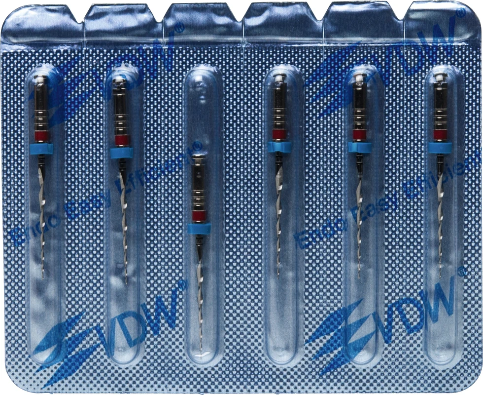 Mtwo® Blisterpackung 6 Instrumente ABT 16 mm, 21 mm, Taper.06, ISO 025 Mtwo® Instrumente VDW
