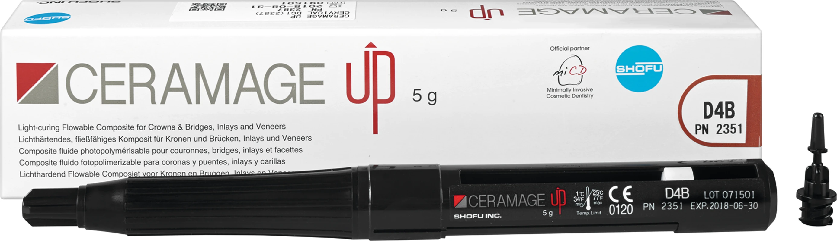 CERAMAGE UP Spritze 5 g Komposit body D4B