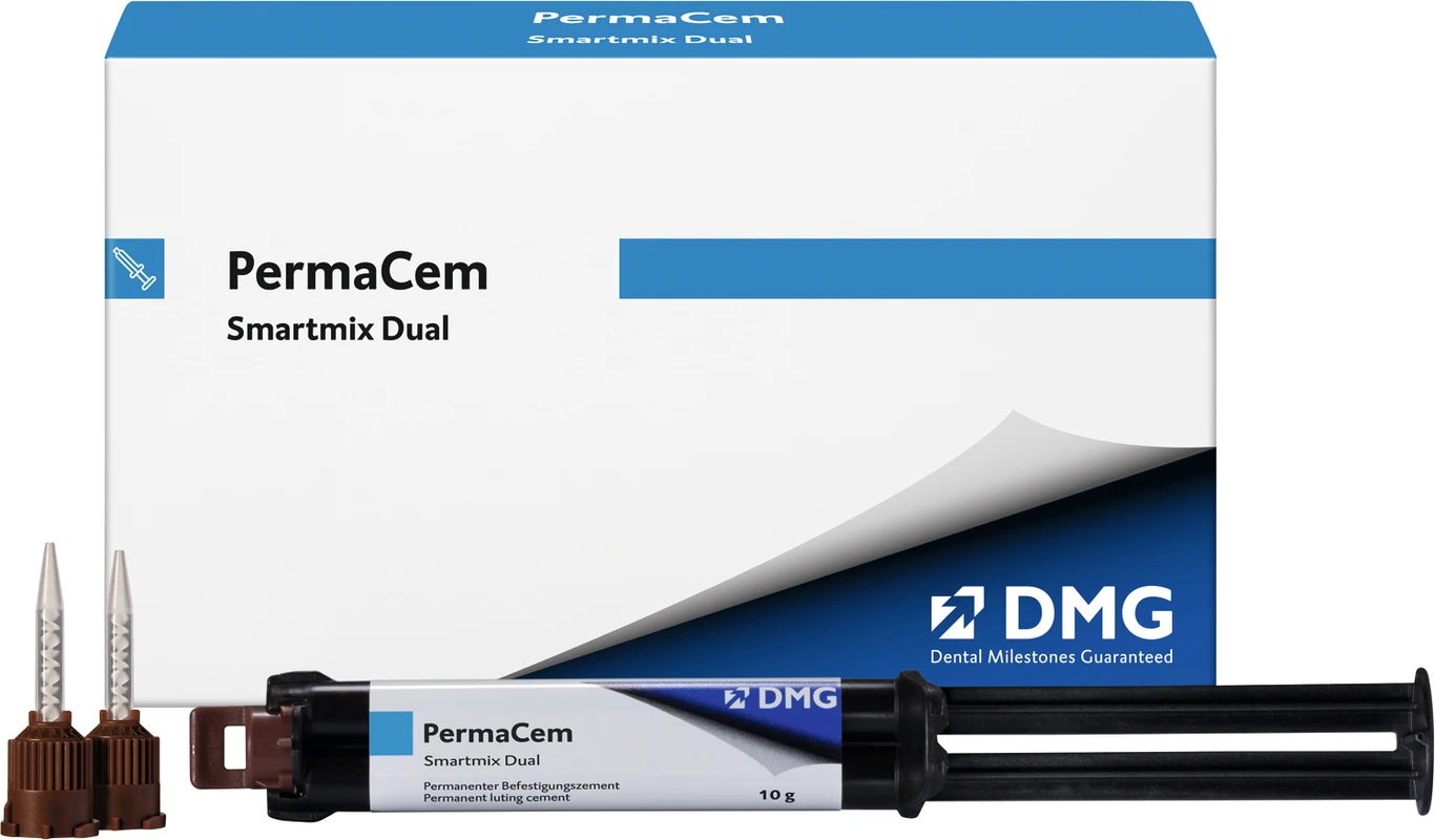 PermaCem Smartmix Dual Packung 2 x 10 g Smartmix-Doppelspritze, 20 Smartmix-Tips