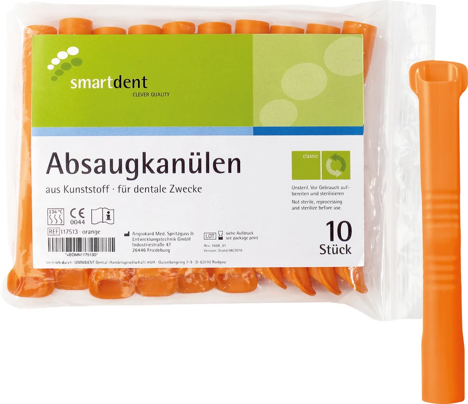 smart Absaugkanülen Packung 10 Stück orange