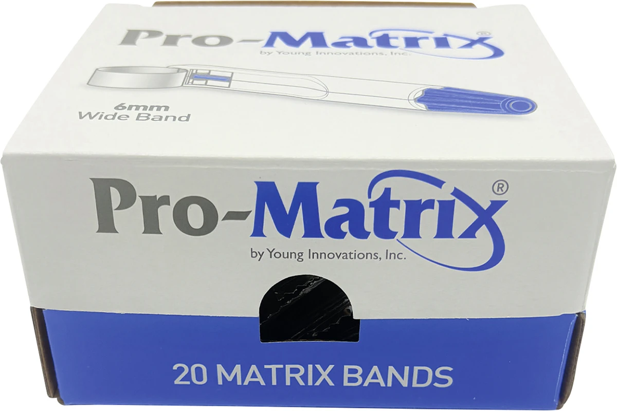 Pro-Matrix® Matrizenband Packung 20 Stück breit, 6 mm, blau