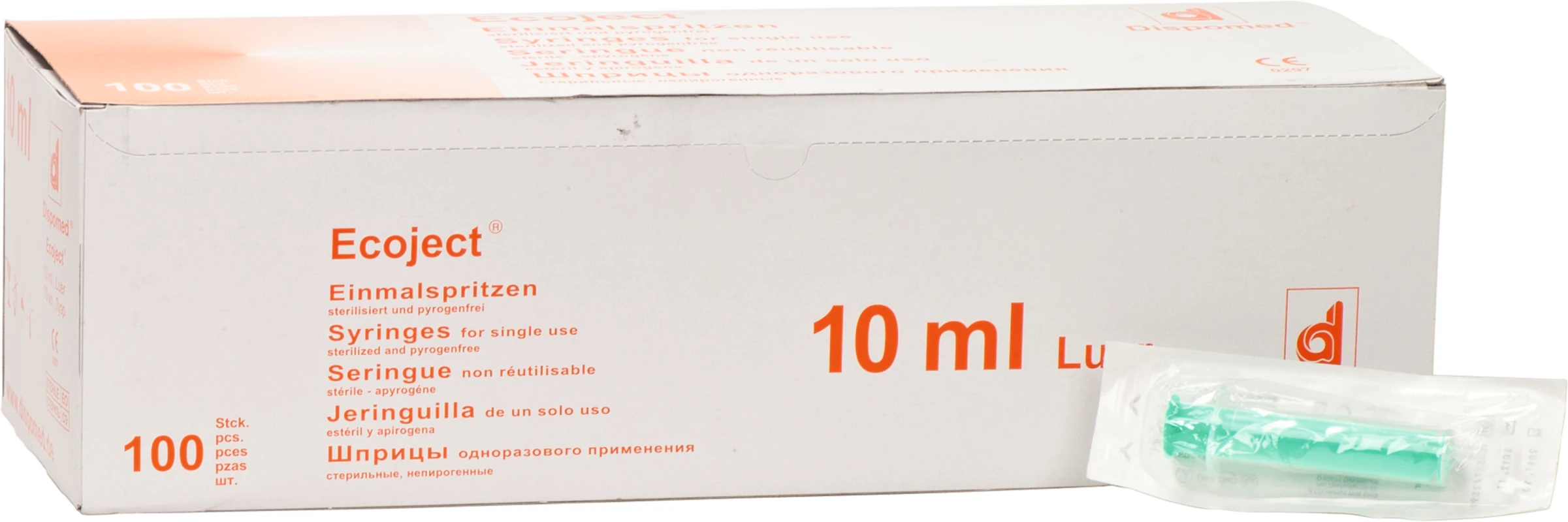 Einmalspritzen Packung 100 Stück 10 ml