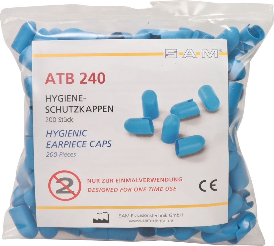 Transferbogen Axioquick® Packung 200 Hygiene-Schutzkappen blau