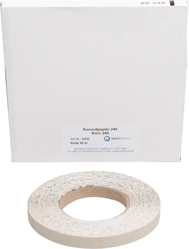 Korundpapier Rolle 50 m, Körnung 240