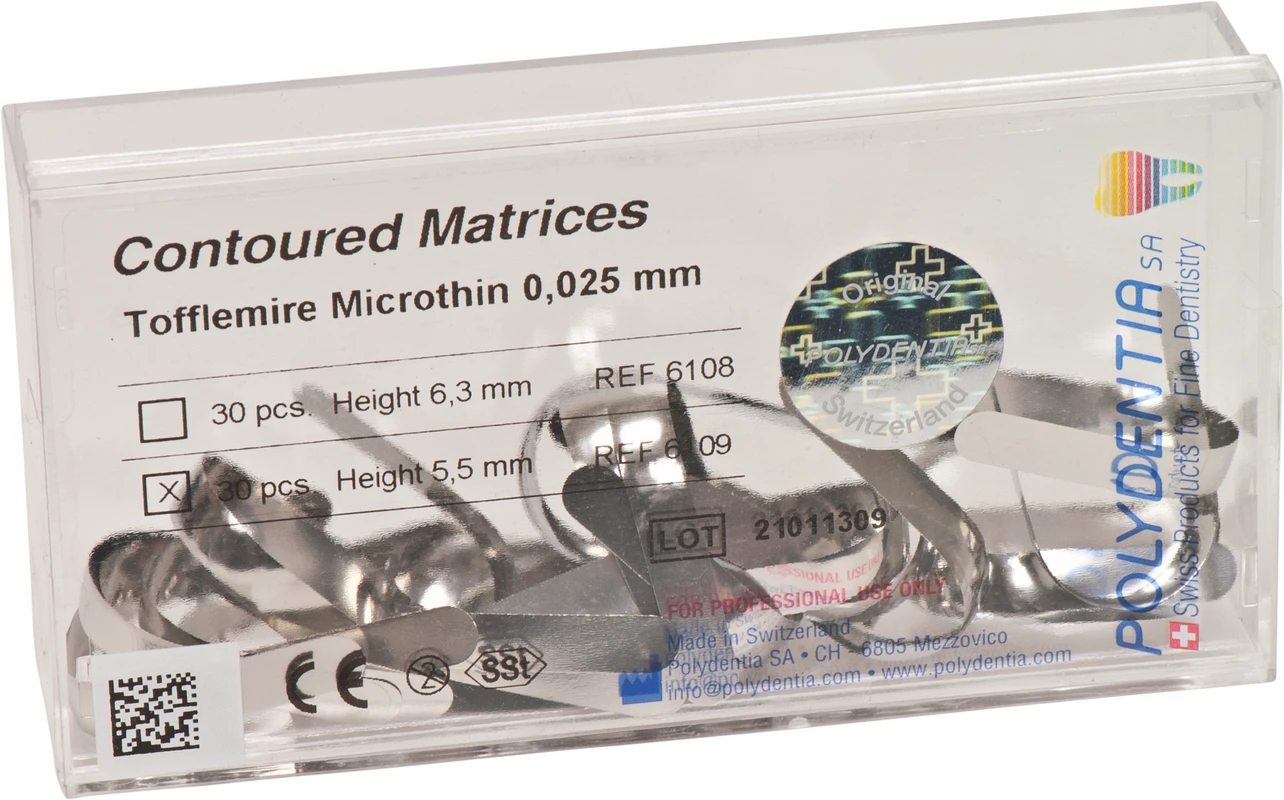 Matrizen nach Tofflemire bombiert Polydentia SA