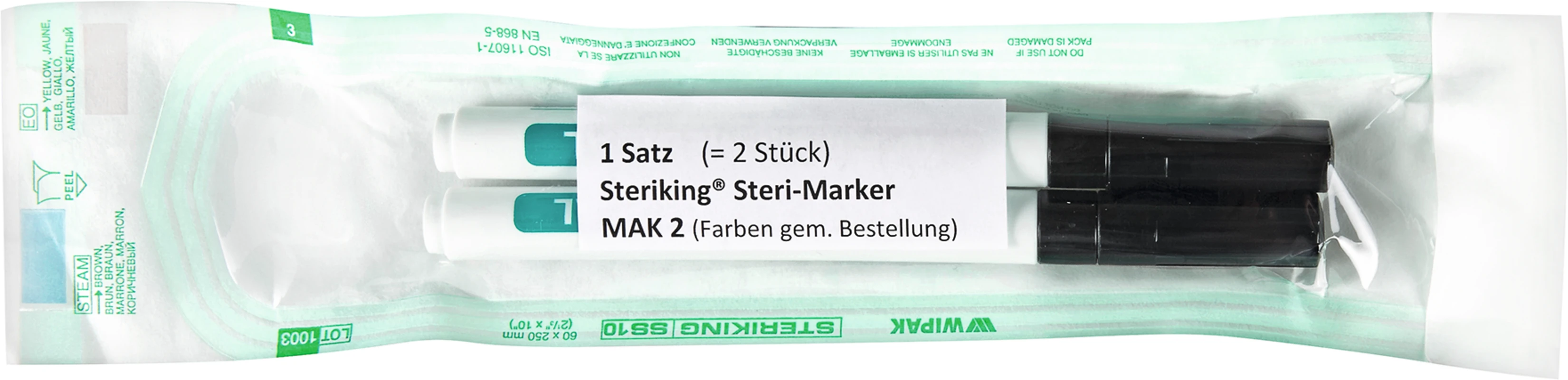 Nicht-toxische Marker Packung 2 Stück schwarz
