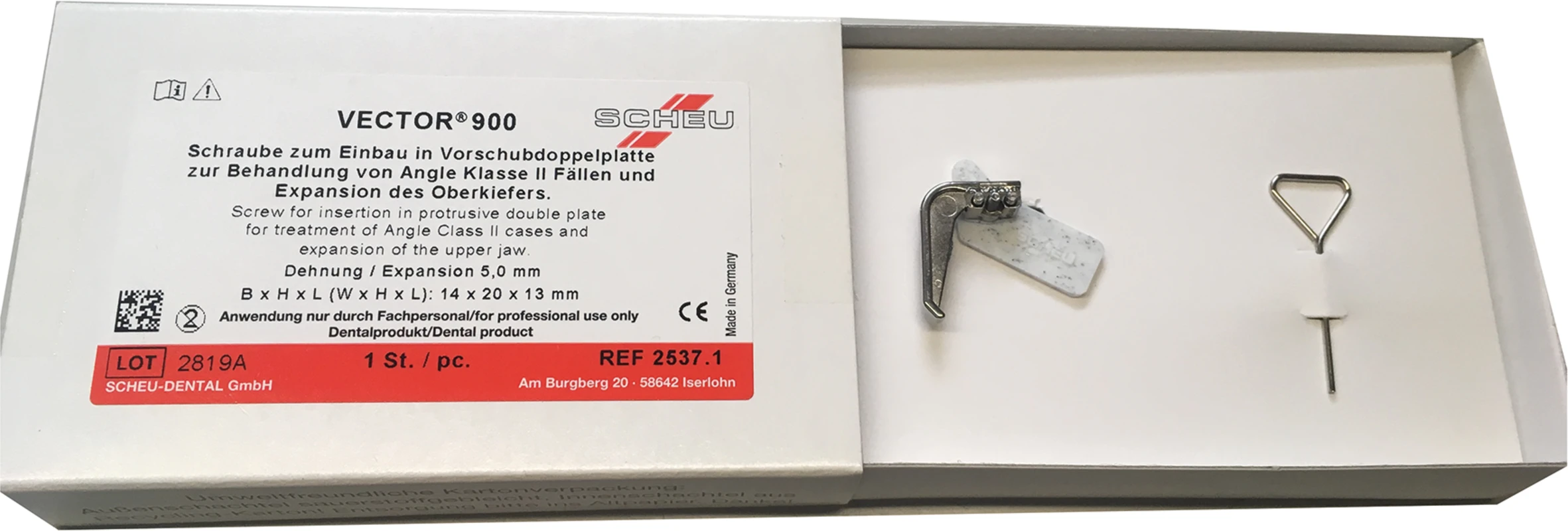 VECTOR® VDP Stück (B x H x L) 14 x 20 x 13 mm, Dehnung 5 mm