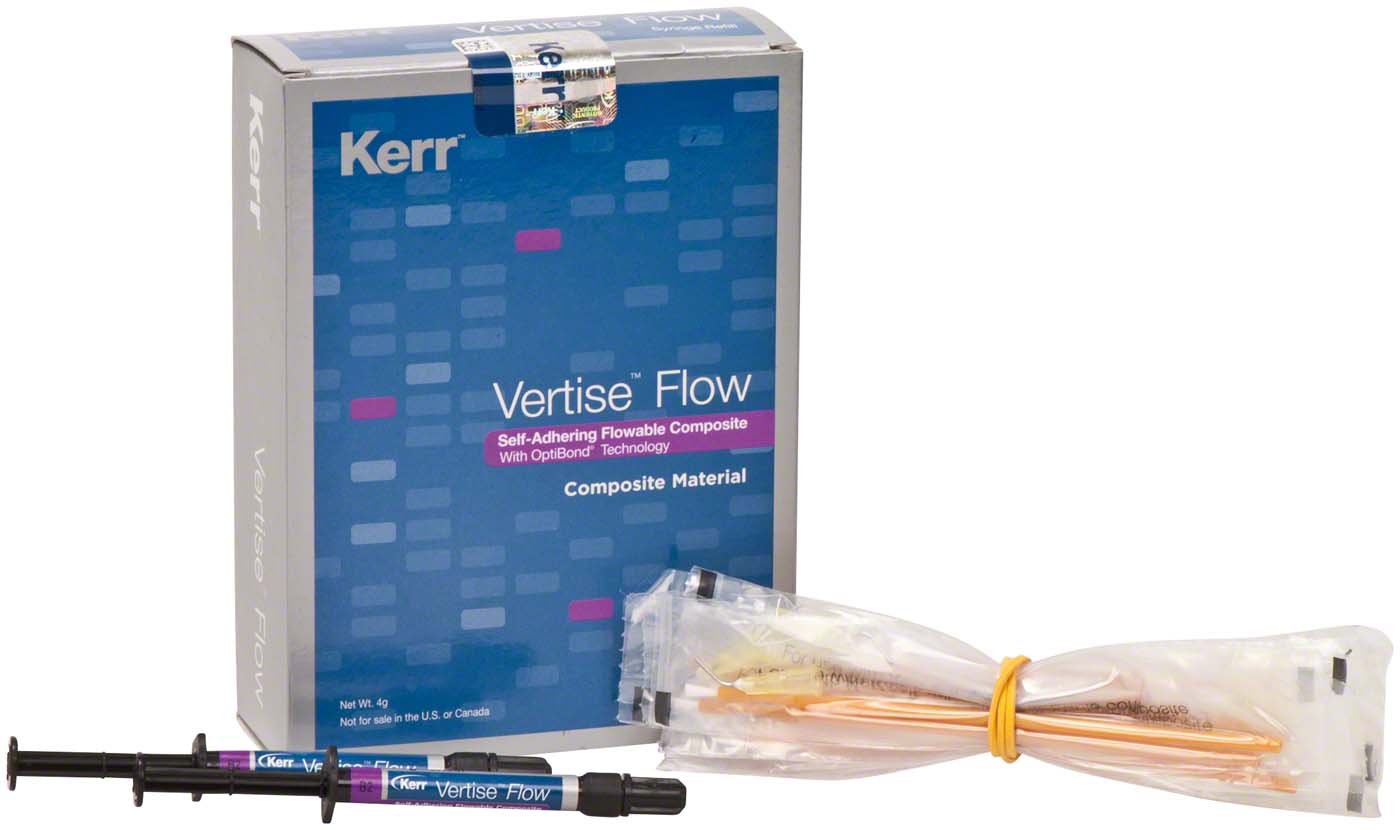Vertise™ Flow Packung 2 x 2 g Spritze B2, 20 Pinn-Point Applikatoren, 20 Flow-Spritzenaufsätzen Vertise™ Flow Kerr