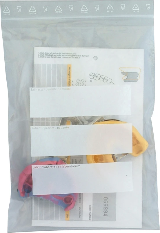 Labor-Auftragsbeutel Packung 100 Stück