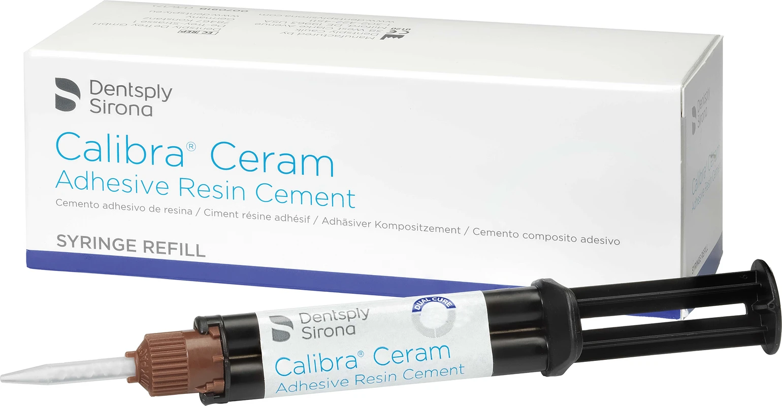 Calibra® Ceram Packung 4,5 g Automix Spritze hell, 10 Mischkanülen