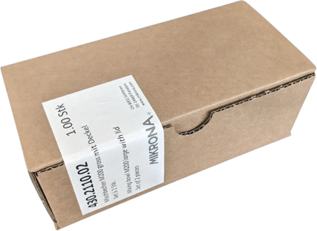 Mischbecher P200 Packung 2 Stück mit Deckel groß