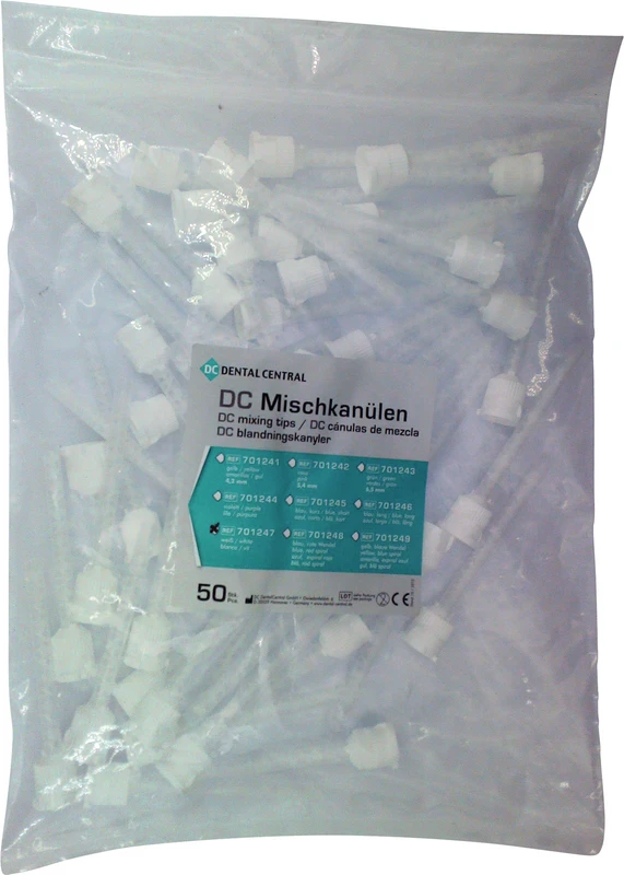 DC Mischkanülen Packung 50 Stück weiß