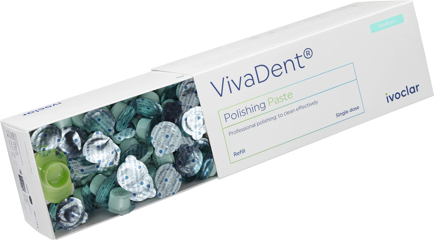 VivaDent® Polishing Paste Packung 200 x 1,8 g Single Dose mittel, apfel