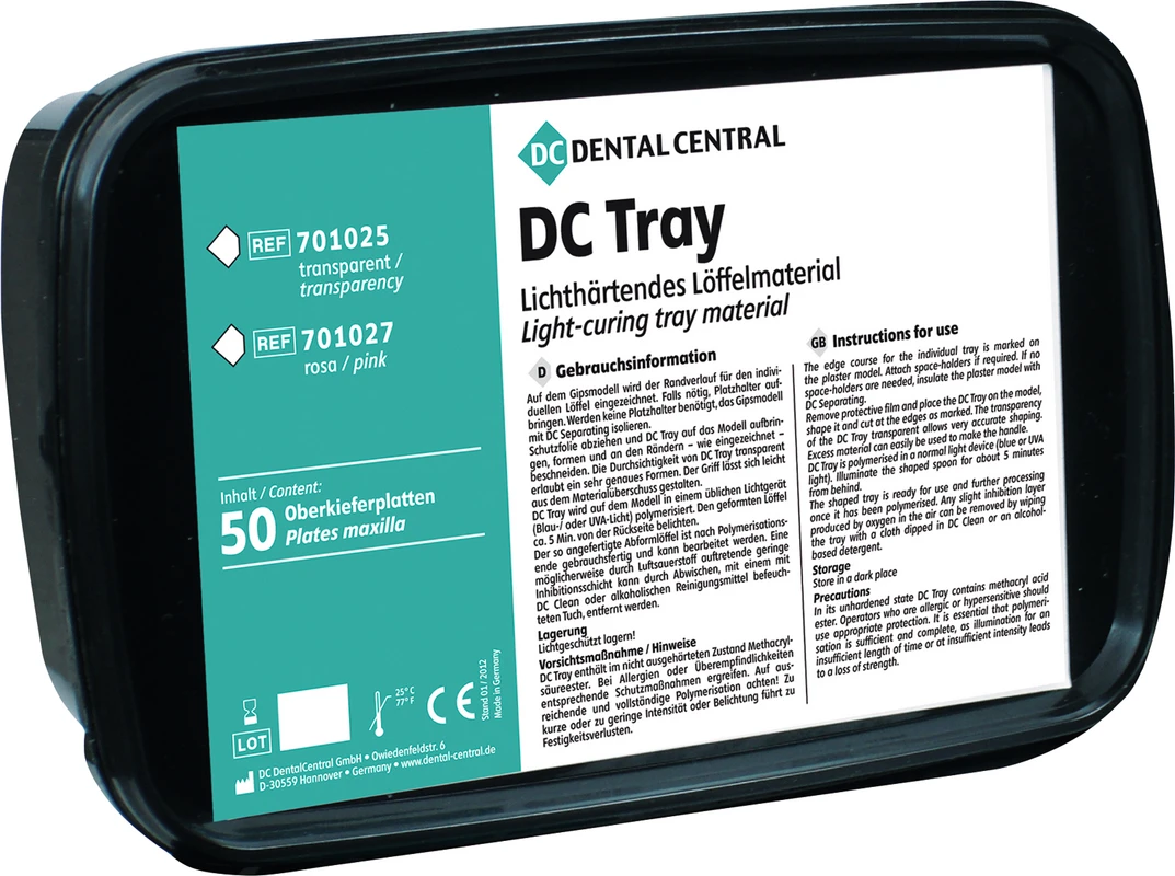 DC Tray Packung 50 Stück transparent, für OK