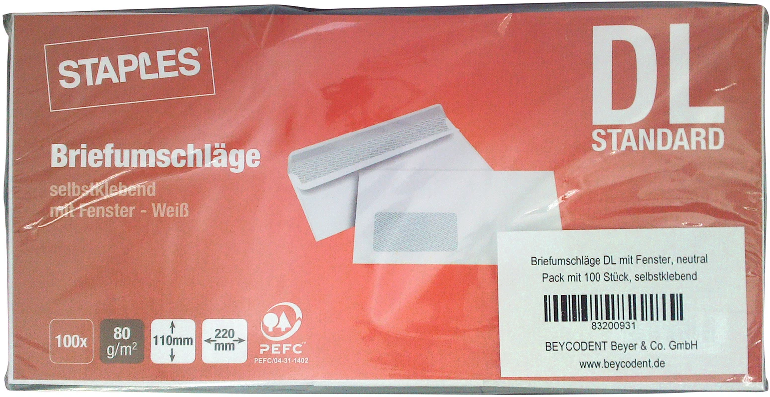 Briefumschläge DL mit Fenster