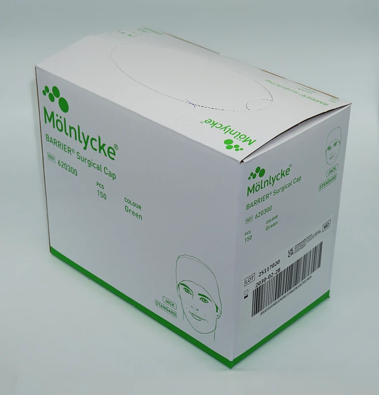 BARRIER® OP-Haube Jack Packung 150 Stück grün